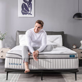 Cal King Mattress,Lechepus 14 Inch Hybrid Memory Foam Mattresses with Individual Pocket Springs,Mattress in Box,Plush Comfortable Mattress for Cool Sleep & Back Pain Relief,CertiPUR-US Certified Lechepussleep