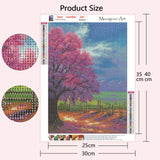 Muzagroo Art 4 Pack 5D Diamond Painting Kits for Adults DIY Diamond Art Kits 4 Seasons Trees Wall Art for Living Room Adults Crafts Diamond Dot Gem Art Kits for Beginners Muzagroo Art