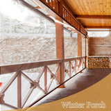 Curfakul Clear Tarp Waterproof 4x6 FT - Plastic Small Tarps Heavy Duty Cover for Patio Enclosures Winter Protection for Plants Gardens Chicken Coops and Patios Curfakul