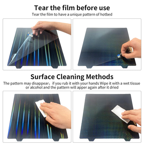 FYSETC Elego Neptune3 Pro H1H Build Plate - Light Beam+Phantom Print Bed 235x235mm: Flexible Spring Steel Sheet No Base for Ender 3 / Adventure 5M / Neptune4 /Ender 3 Pro V2 Neo 3D Printer Platform FYSETC