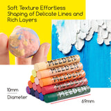 MEEDEN Soft Oil Pastels Set: 72 Vibrant Colors Oil Pastels for Artists Beginners Adults - Smooth Oil Pastel Crayons for Art Supplies, Painting, Drawing, Blending, Layering, Shading MEEDEN