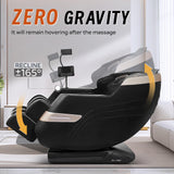 Full Body Massage Chair Recliner with Zero Gravity, Air Pressure Massage, Heat Therapy, Foot Rollers, Bluetooth, for Home/Office Use, Ideal Wellness Gift, Black B GDFStudio