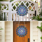 MXJSUA Special Shaped Hanging Diamond Painting Art Kits for Adults, Mandala Flower 3D Crystal Rhinestone Acrylic Gem Art Pendant Ornaments Kit for Home Decoration and Gift MXJSUA