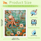 Reivworl Animal Paint by Numbers Kit for Adults, Octopus Paint by Number, Painting by Number for Gifts and Home Wall Decor 16x20Inch Reivworl