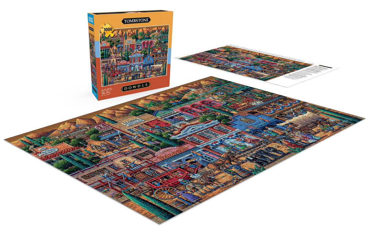 Buffalo Games - Eric Dowdle - Tombstone - 1000 Piece Jigsaw Puzzle for Adults -Challenging Puzzle Perfect for Game Nights - Finished Size is 26.75 x 19.75 Buffalo Games