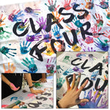 2 Pieces Large Banners Signs Polyester Oxford Cloth Sublimation Banner with Rope for Indoor Wall Outdoor Easy Hang Sign DIY Banner Sign for Business Office Supply (White,2 x 5 Feet) Peramarl