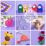 Soft Yarn for Crocheting - 2400 Yards Crochet Yarn for Crocheting and Knitting Yarn, Amigurumi Yarn for Knitting, Acrylic Yarn Bulk, Perfect Yarn for Crafts, Crocheting Yarn Set - 24 Yarn Pack x 50g Hearth & Harbor