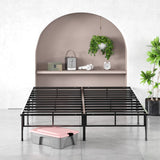 ZINUS SmartBase Compack Mattress Foundation, 14 Inch Metal Bed Frame, No Box Spring Needed, Sturdy Steel Slat Support, Queen Zinus