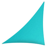 ShadeMart 10' x 10' x 14.1' Turquoise Right Triangle Sun Shade Sail UPF50 Canopy Fabric Cloth Screen, Water Air Permeable & UV Resistant, Heavy Duty, Carport Patio Outdoor - (We Customize Size) ShadeMart