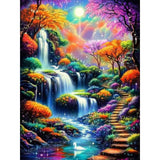 Landscape Diamond Painting Kits for Adults - Scenery Diamond Art Kits for Adults, Round 5D Forest Gem Art Kit for Adult DIY Crafts Kit Gift Home Wall Decor Gifts (16x12 inch) xackcme