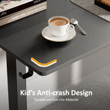 VVENACE 55 Inch Electric Standing Desk Adjustable Height with Wheels,Sit Stand Up Desk,Home Office Desk,Computer Workstation Desk,Gaming Desk,Rolling Desk,Work Desk (Spliced Desktop,Black) VVENACE