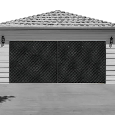 Garage Door Screen for Winter，Garage Door Insulation Kit，Magnetic Thermal Insulated Door Curtain for Garage Door, Garage Insulated Door Curtain ， Weatherproof, Windproof, Soundproof(9 * 7Ft) LIAMST