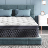 LDLON Twin Mattress, 10 Inch Hybrid Memory Foam Mattress in a Box, Pressure Relief, Pocket Springs for Motion Isolation, Medium Firm Support, CertiPUR-US Certified, Fiberglass Free LDLON