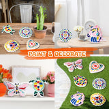 EggSun 8Pcs Stepping Stones Painting Craft Kit for Kids 4 8 6, DIY Garden Stones Outdoor Paint Your Own Ceramic Unicorn Arts and Crafts for Boys Girls Ages 4 7 9 10 12 Birthday Gifts EggSun
