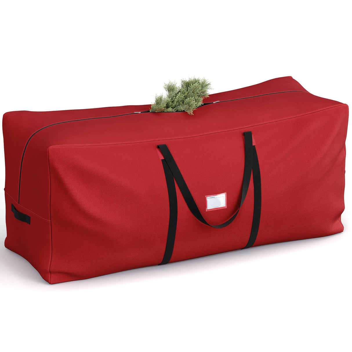 SONGMICS Christmas Tree Storage Bag, Tree Storage Container, up to 7.5 ft, Tree Holder Bag, Wear-Resistant 600D Oxford Fabric, Lightweight, Thick Handles, Red URXS003R03 SONGMICS