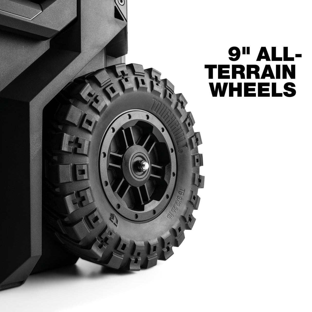 ToughBuilt StackTech Rolling Tool Box, Heavy-Duty Portable Tools Organizer, 250 lb Capacity - Stackable and Waterproof Toolbox Storage System with Lockable Lid and 9-Inch All-Terrain Wheels ToughBuilt