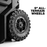 ToughBuilt StackTech Rolling Tool Box, Heavy-Duty Portable Tools Organizer, 250 lb Capacity - Stackable and Waterproof Toolbox Storage System with Lockable Lid and 9-Inch All-Terrain Wheels ToughBuilt