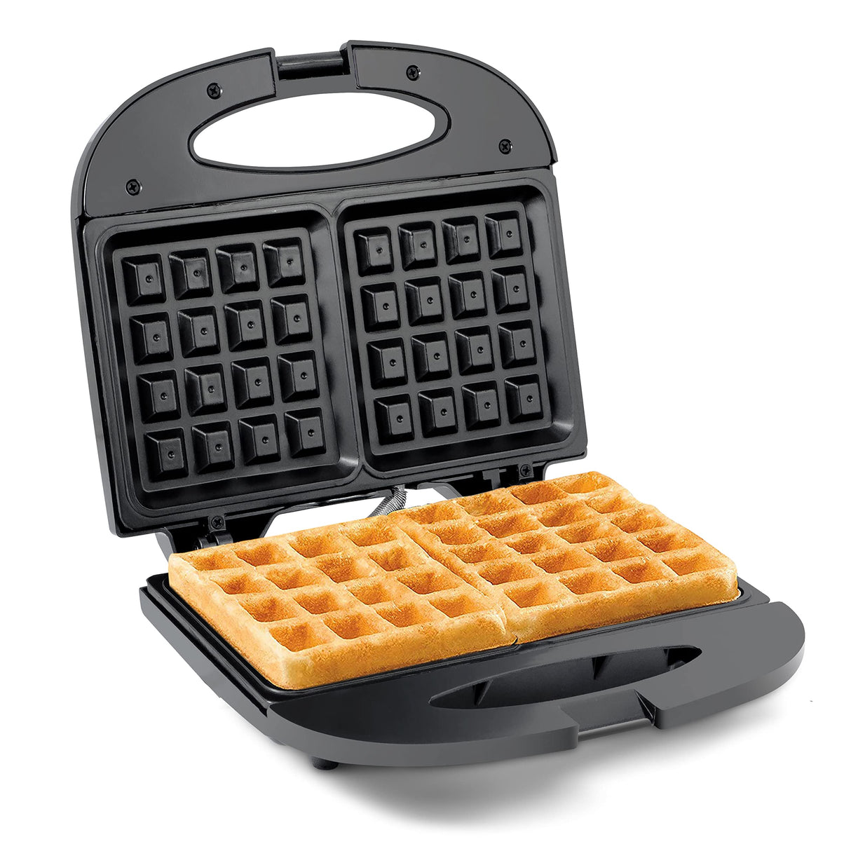 Elite Gourmet EWM-2207# Electric Non-Stick Belgian Waffle Maker Iron, Breakfast, Sandwiches, Snacks, Burgers and more, 2-Slice, Black Elite Gourmet
