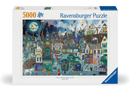 Ravensburger Fantasy Street 5000 Piece Jigsaw Puzzle for Adults | Unique, Pieces | Anti-Glare Surface | FSC Certified, Eco-Friendly | Amazon Exclusive