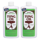 HOPE'S 100% Pure Tung Oil, Food Safe, Premium Waterproof Natural Wood Finish and Sealer for Indoor and Outdoor Projects,16 Fl Oz, 2 Pack HOPE'S