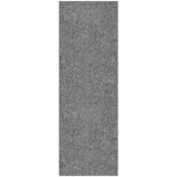 Ottomanson Washable 2x5 Non Slip Runner Rug, Ultra Thin Hallway Rug with Rubber Backing, Solid Design Rug for Kitchen Bedroom or Living Room, Gray, 20" x 59" Ottomanson