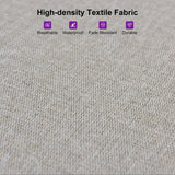 PURPLE LEAF Outdoor Dining Set for 8 All-Weather 9 Piece Patio Aluminium Dining Large Square Table and Rope Weave Chairs Included Cushions for Backyard Decor Kitchen Patio Furniture Set Grey and Navy PURPLE LEAF