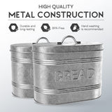 Amici Home, , Rustic Kitchen Galvanized Metal Bread Storage Bin, 288 oz, Gray Amici Home