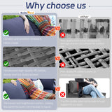 BULEXYARD 13 Piece High Back Outdoor Furniture Sets with Fire Pit, Luxury Patio Sectional Couch Sofa 12-Seater Modular, Comfortable Extra Large Wide Deep Backyard Seating Conversation Set, Grey & Blue BULEXYARD