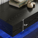 LIKIMIO 59" 6 Drawers Dresser for Bedroom, with LED & Power Strip, Large Wood Dressers & Chest of Drawers, Wide Storage Cabinet, Black LIKIMIO