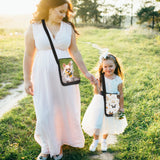 Olutacot 5 Pcs Sublimation Bags Blanks Sublimation Sport Bag Sublimation Shoulder Bag Sublimation Crossbody Bag DIY Sublimation Bags for Adults Children Father's Day Gifts Olutacot