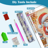 Christmas Grandparent Diamond Art Kits for Adults, 5D Diamond Painting Kits for Adults Beginners, DIY Full Round Drill Diamond Dot Painting Gem Art Kits for Adult, Home Wall Decor 13.8x13.8 Inch VCLKDIY