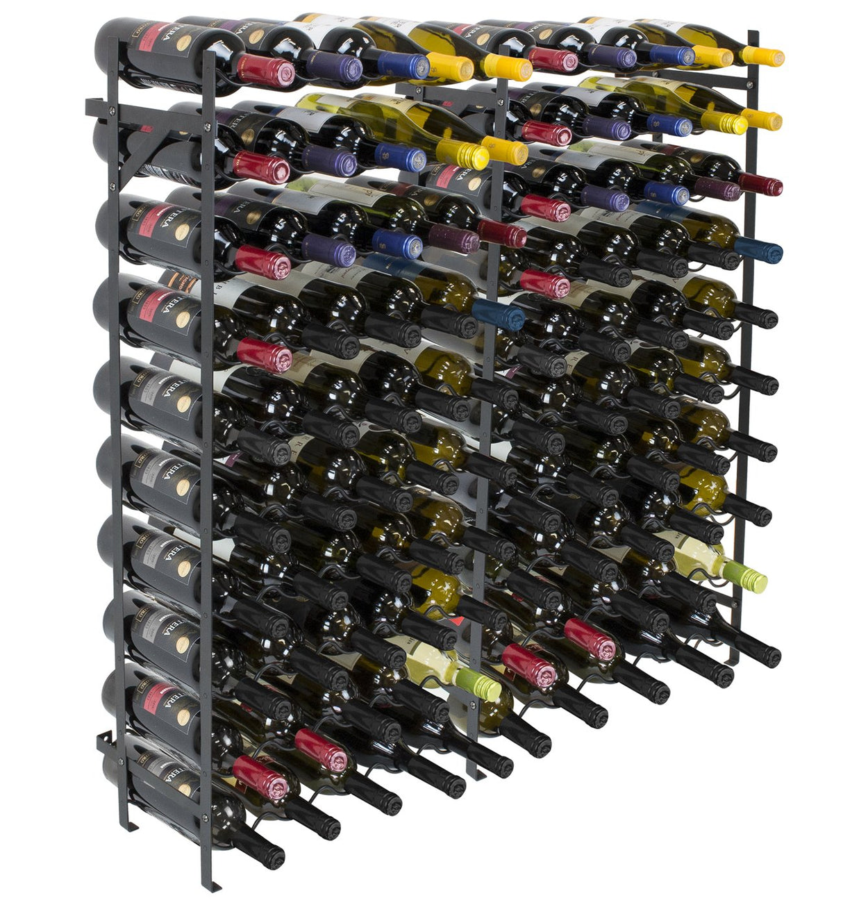 Sorbus Wine Rack Freestanding Floor - Wine Bottle Holder Holds 100 Bottles of Wine - 100 Bottle Capacity Wine Storage for Any Bar, Wine Cellar, Kitchen, Dining Room Sorbus