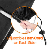 SerenelifeHome Hanging Egg Chair Cover-75" x 45" Waterproof/Windproof Dust Protector w/ Zipper & Hem Cord, Suitable for Most Outdoor Swing/Pod Chairs,Perfectly Fits Model SLGZ0EGG, One Size, Black SereneLife