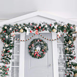 16 Feet Christmas Wooden Bead Garland Christmas Wood Bead Garland Decor Xmas Candy Cane Decoration Farmhouse Rustic Bead Tree Decoration for Holiday Party(Mixed Red, White, Green) Hicarer