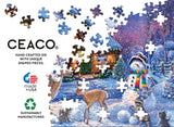 Ceaco - Glow in The Dark - Holiday Wonderland - 750 Piece Jigsaw Puzzle Ceaco