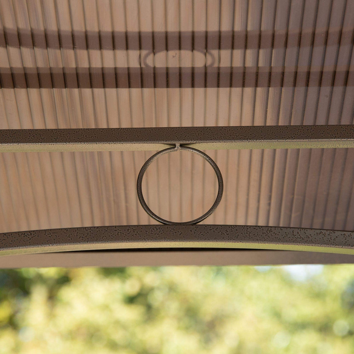 Outsunny 8' x 5' Barbecue Grill Gazebo Tent, Outdoor BBQ Canopy with Side Shelves, and Double Layer PC Roof, Brown Outsunny