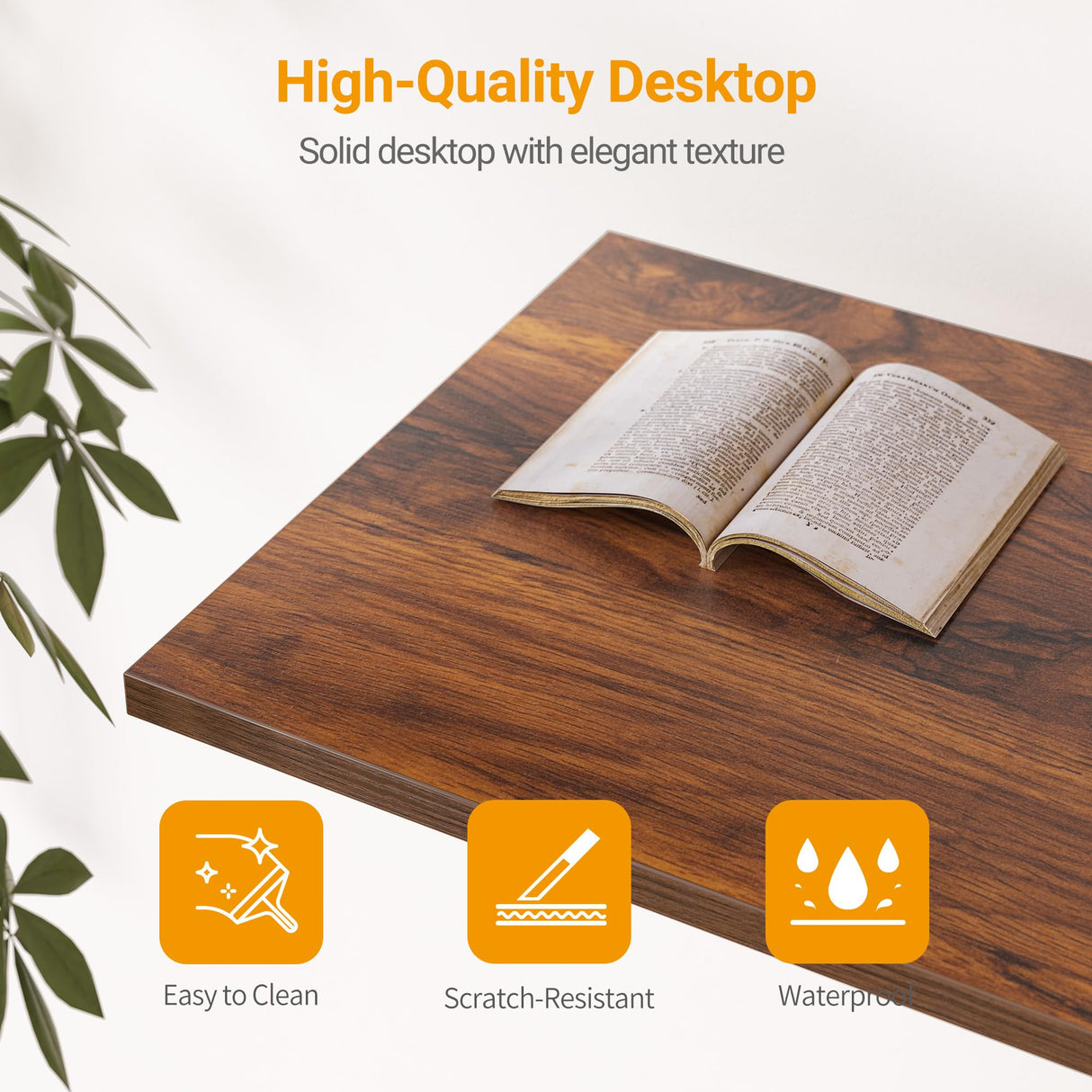 CubiCubi L Shaped Desk, 55 Inch Computer Desk with Reversible Storage Shelves Home Office Corner Desk Study Writing Table, Deep Brown CubiCubi