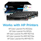 HP 201A Black, Cyan, Magenta, Yellow Toner Cartridges (4-pack) | Works with HP Color LaserJet Pro M252, HP Color LaserJet Pro MFP M277 Series | CF400AQ1 HP