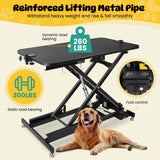 50" Electric Grooming Table for Large Dogs, Professional & Heavy Duty Pet Grooming Table for Dogs at Home，Hydraulic Dog Grooming Station，Height Adjustable Dog Table Grooming Indoor with Overhead Arm Innvello
