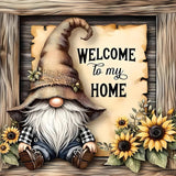 Gnome Cross Stitch Kits for Adults Beginner,Home Counted Cross Stitch Kits Printed Stitching Cute Patterns Dimensions Needlepoint Art Crafts Embroidery Kits for Adults Beginners DYAIANGMU