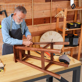 Adjustable Workbench 48" 2000 Lbs Load Capacity Heavy Duty Wood Work Bench, Smooth Surface Work Table for Garage, Workshop, Office, Home, Commercial Antifir