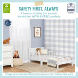 Dream On Me 648-VOAK Brookside Toddler Bed, 53x29x28 Inch (Pack of 1), Vintage White Oak Dream On Me