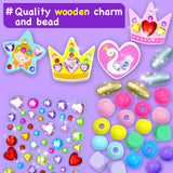 EZCRA Kids Bracelet Making Kit – Make 14 Jewelry Kit for Girls Age 5 - Beads for Kids - Friendship Bracelet Craft Set - Easy DIY Bracelet Kit, Gift for Girls 4-6 EZCRA