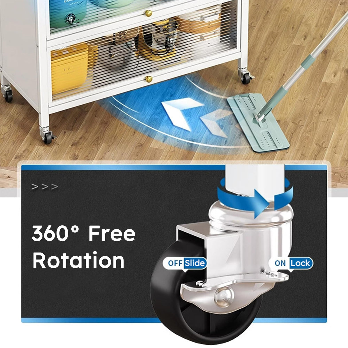 65'' Tall Kitchen Bakers Rack with Flip Door Cabinet, 5 Tier Multifunctional Microwave Stand Buffet, Coffee Bar, Kitchen Pantry Storage Cabinet Shelf, Quick Assembly, White Legendstone