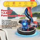 Drywall Sander, 850W Electric Drywall Sander with Vacuum Dust Collection, 7.2A Floor and Popcorn Ceiling Removal Tool, 6 Variable Speed 900-1800RPM, 16 Sanding Discs,Pure-Copper Motor, IP20 Waterproof SFESGRER