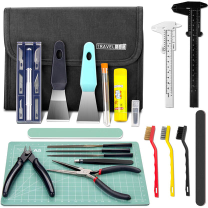 45 Pcs 3D Printer Tools Kit with Storage Bag, Includes Nozzle Cleaning Kit, Scraper, Tweezer, Wire Cutter, Carving Knife Set And More Needed 3D Print Accessories Tool for Model Removal, Polis - WoodArtSupply