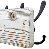 SKOLOO Rustic Wall Mounted Coat Rack: Pine Real Wood Plank Wall Coat Rack with 5 Triple Hooks, Farmhouse Coat Hanger Wall Mount for Hanging Backpack Jacket Coat Hat,Pack of 2 SKOLOO