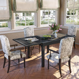 PATIOHIT Modern Aluminum Outdoor Dining Table - Expandable Patio Glass Dining Table for 6-8, Extendable Aluminum Patio Extender Table 35" to 70" for Backyard, Porch, Deck, Garden - Dark Grey PATIOHIT