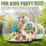 Inflatable Bubble Balloon House, Inflatable Tent Bubble House 10ft Dome 6ft Tunnel for Kids/Home/Wedding/Garden Party, Malls, Parks Event Exhibition, Clear Dome Balloon Garden Tent with Blower/Pump SUDOO