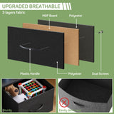 Zibbizo Dresser for Bedroom, 7 Storage Drawers, Anti-Tip Wide Fabric Closet Chests Organizer Tower Furniture, TV Stand for TV up to 45 inch with Wooden Top Metal Frame for Clothes, Living Room Zibbizo